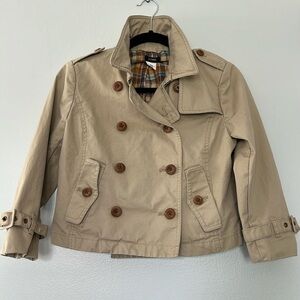 J Crew, 90’s, Cropped Trench, Perfect Condition, Women’s Sz 2
